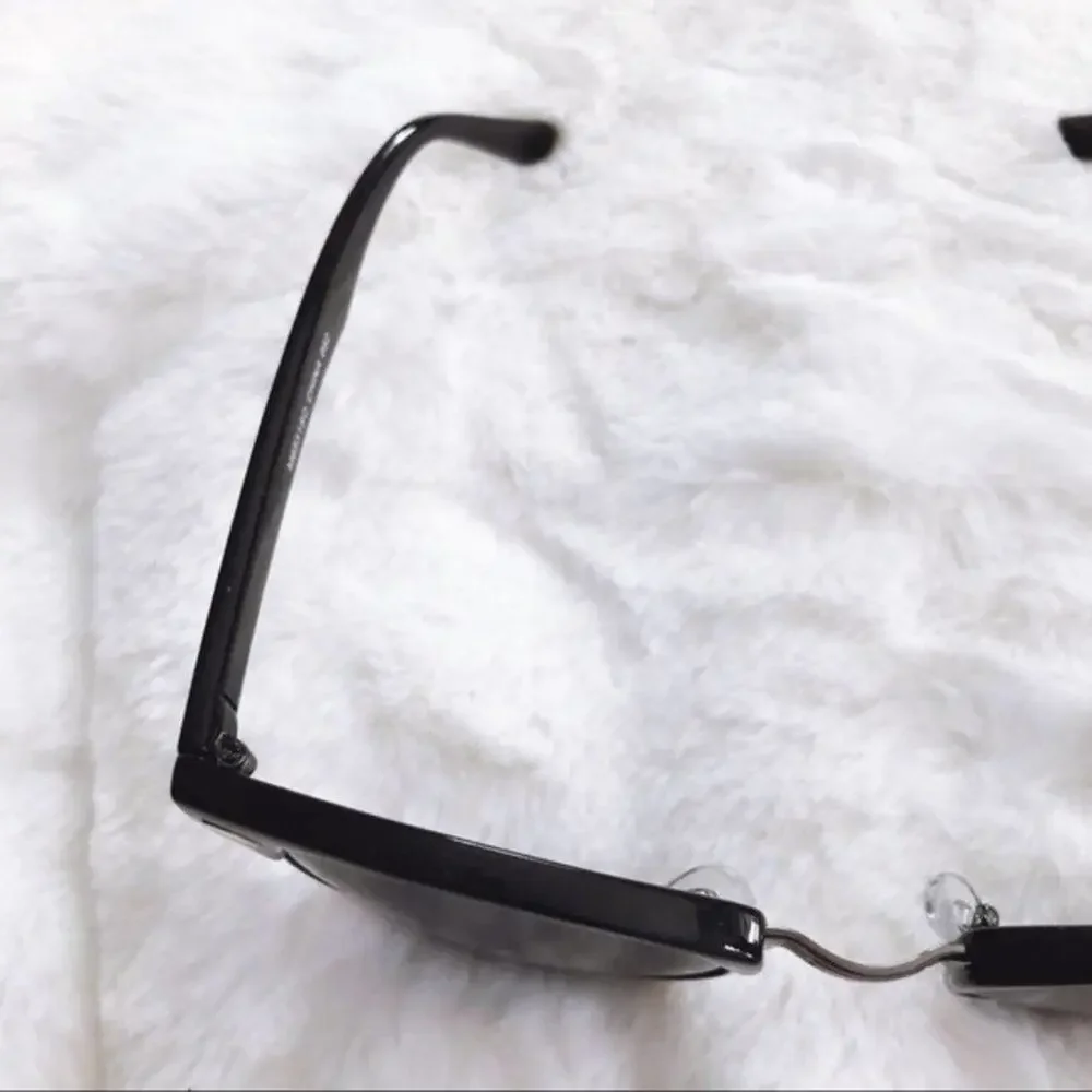 Harris Black Horn Rimmed Sunglasses